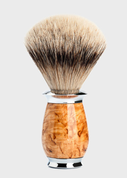 Пензлик для гоління Muhle Purist з дерев'яною рукояткою, фото